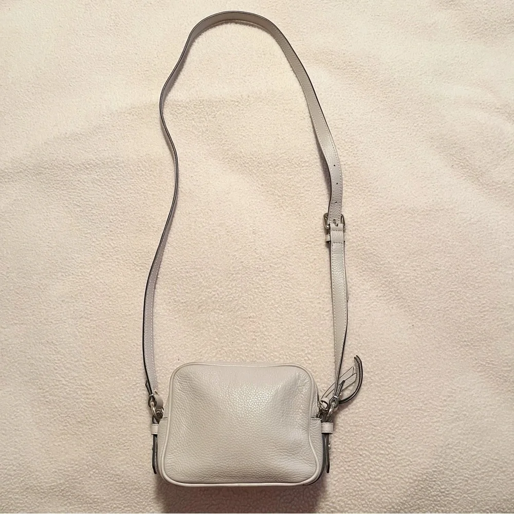 Kate Spade Pebbled Leather Pyper Mulberry Street Double Zip Crossbody Bag Purse